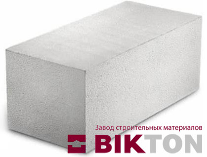 Блок пенобетонный (пеноблок) D-600 Bikton